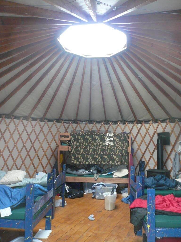 Ageya Sleeping Yurts Indoors